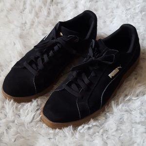 Puma Sneakers Shoes 9.5 Black White Mens